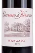 Этикетка Charmes de Kirwan Margaux 2019 0.75 л