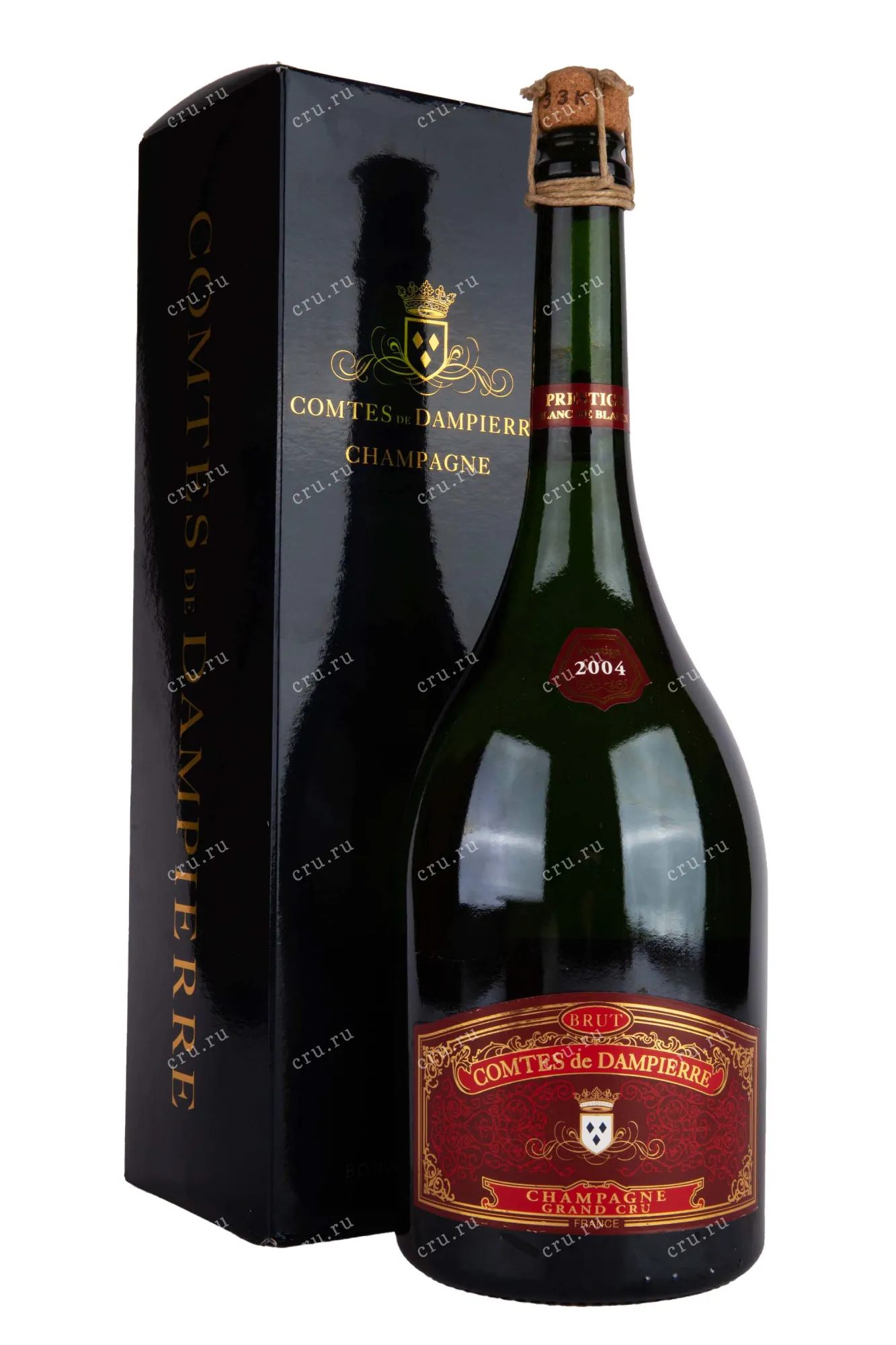 Фото — Шампанское Comte Audoin de Dampierre Cuvee Prestige Blanc de Blancs Grand Cru in giftbox 2004 1.5 л