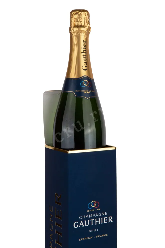 В подарочной коробке Gauthier Brut 2018 0.75 л