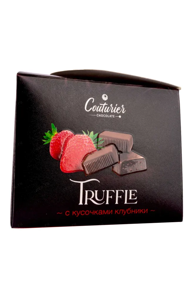 Конфеты шоколадные Трюфель с кусочками Клубники 125 г