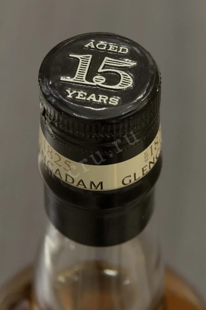 Пробка Glencadam Single Malt Scotch 15 years in tube 0.7 л