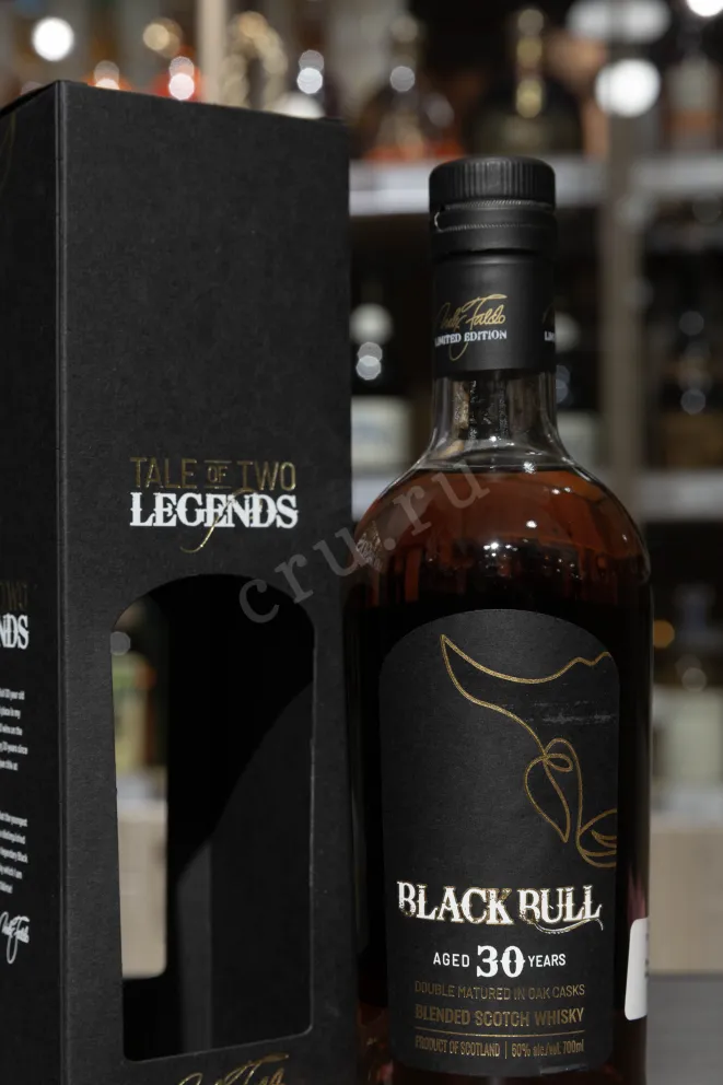 В магазине Крю Профи Black Bull Blended 30 years old with gift box 0.7 л