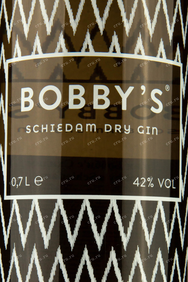 Этикетка Bobby's Schiedam  0.7 л