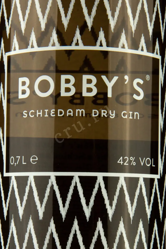 Этикетка Bobby's Schiedam  0.7 л