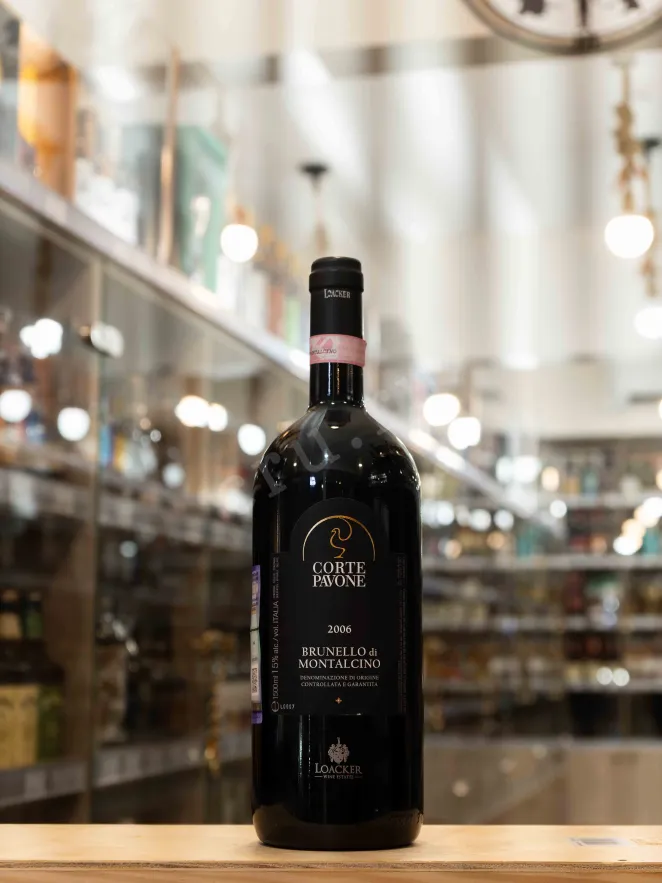 В магазине Крю Профи Corte Pavone Brunello di Montalcino in wooden box 2006 1.5 л