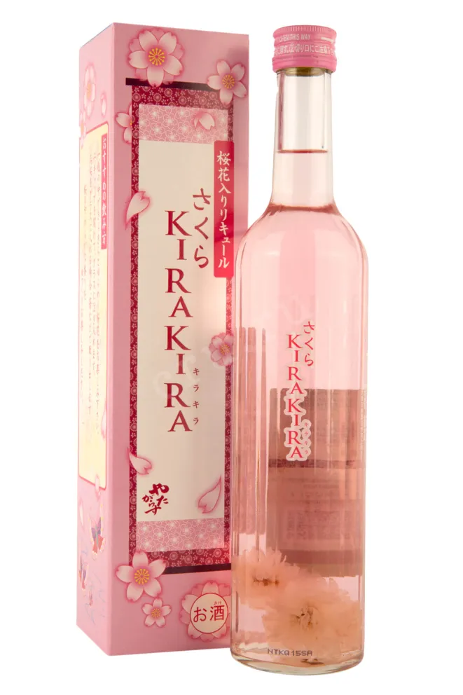 Саке Sakura Kirakira with three flowers of sakura  0.5 л