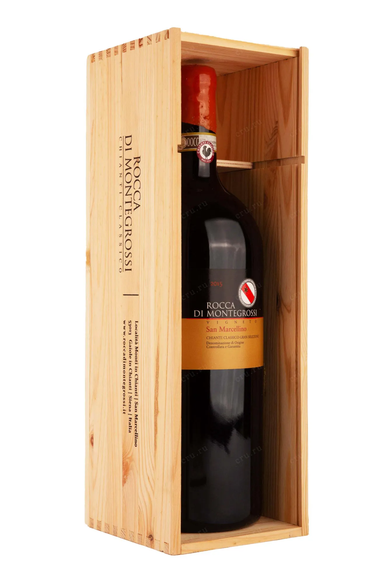 Фото — Вино Rocca di Montegrossi Vigneto San Marcellino Gran Selezione Chianti Classico 2015 3 л