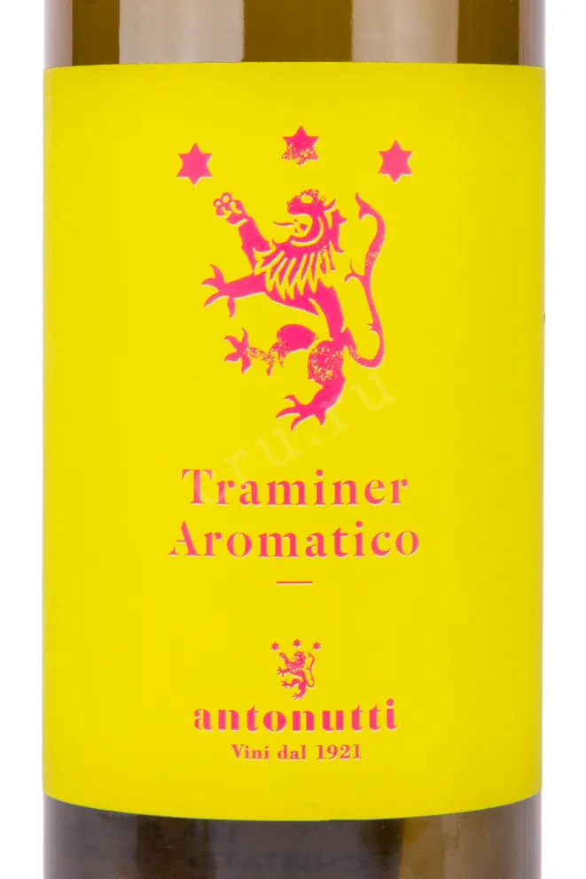 Этикетка вина Antonutti Traminer Aromatico 0.75 л