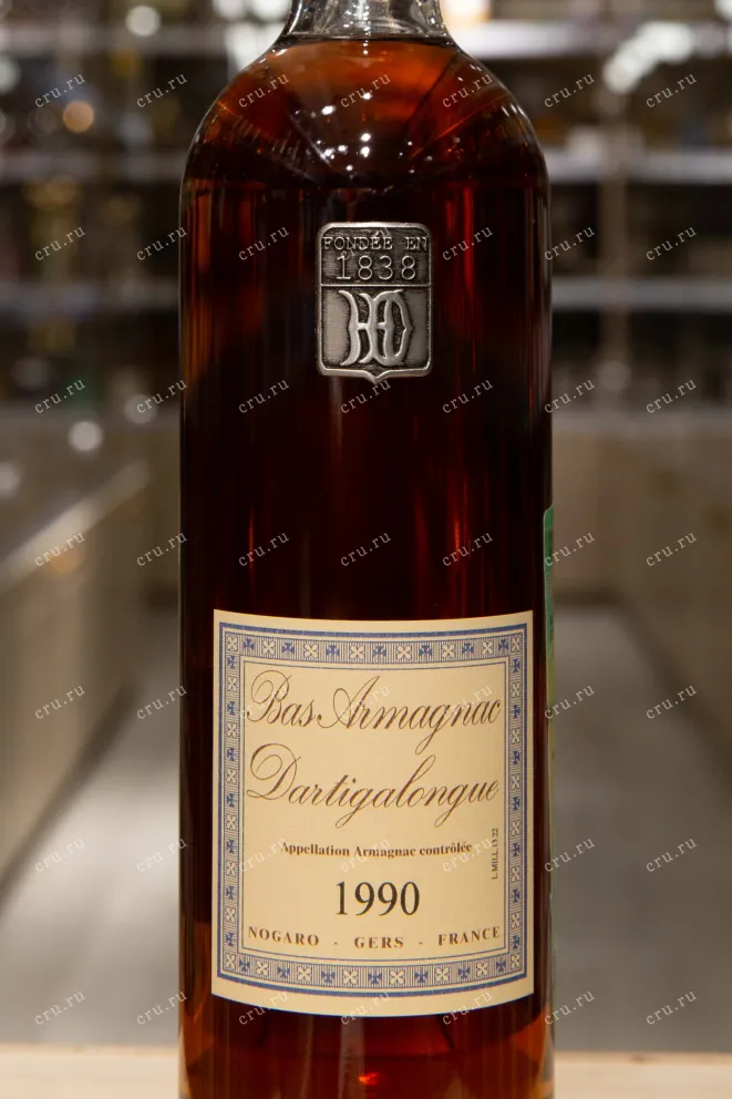 Этикетка Dartigalongue 1990 0.5 л