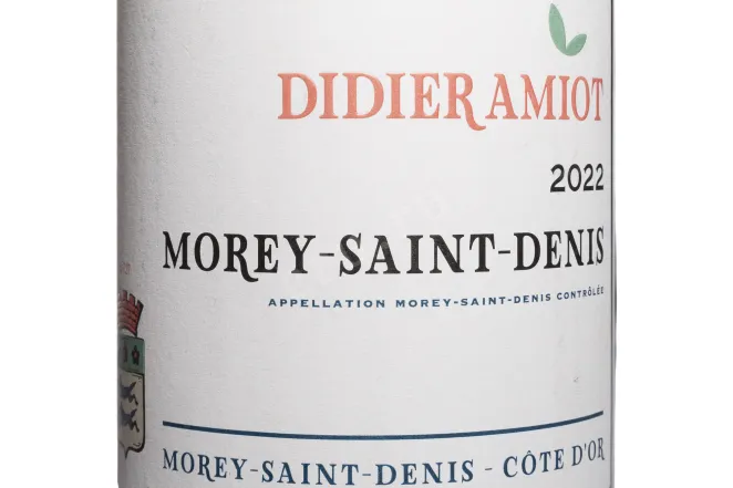 Этикетка Domaine Didier Amiot Blanc Morey-Saint-Denis AOC 2022 0.75 л