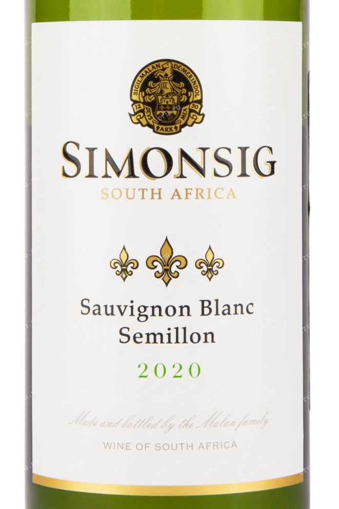 Вино Simonsig Sauvignon Blanc Semillon 2022 0.75 л