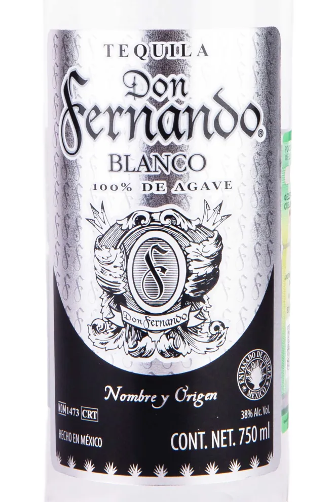 Этикетка Don Fernando Blanco in gift box 0.75 л