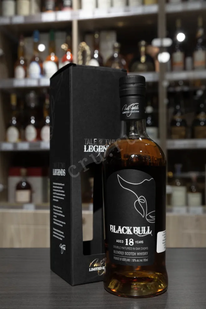 В магазине Крю Профи Black Bull Blended 18 years old with gift box 0.7 л