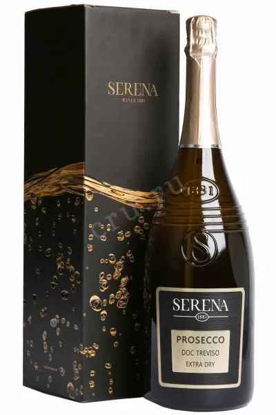 Игристое вино Serena 1881 Prosecco Treviso Extra Dry gift box 2024 1.5 л