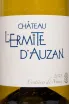 Этикетка Chateau L'Ermite d'Auzan Costieres de Nimes Blanc 2023 0.75 л