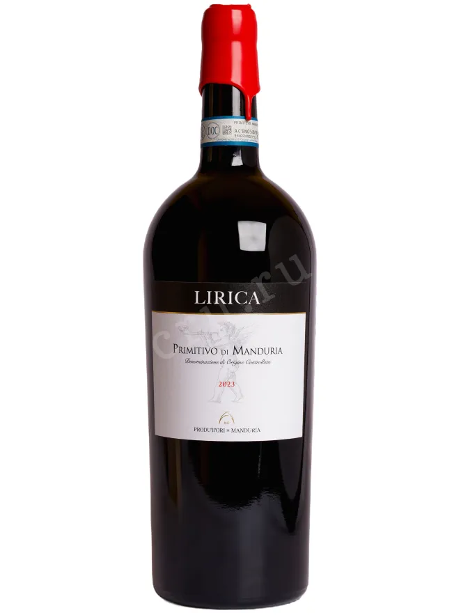 Бутылка Lirica Primitivo di Manduria in gift box 2023 1.5 л
