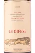 Этикетка Le Difese Toscana 2022 0.75 л
