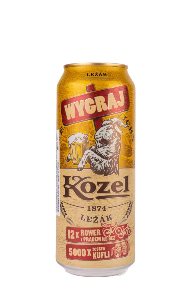 Пиво Velkopopovicky Kozel Svetly in metal can  0.5 л