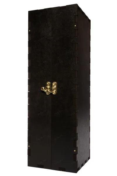 Gift Black Wooden Box for a Bordeaux Bottle
