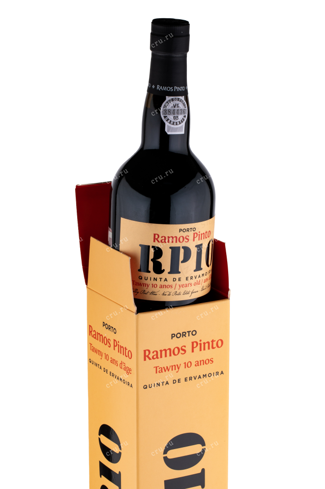 Бутылка в коробке портвейна Рамош Пинто 10 лет 0.75 л