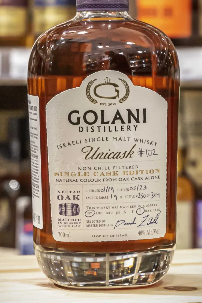 В магазине Крю Профи Golani Unicask Nectar Oak Single Malt in gift box 0.7 л