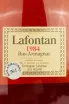 Этикетка Lafontan 1984 0.7 л