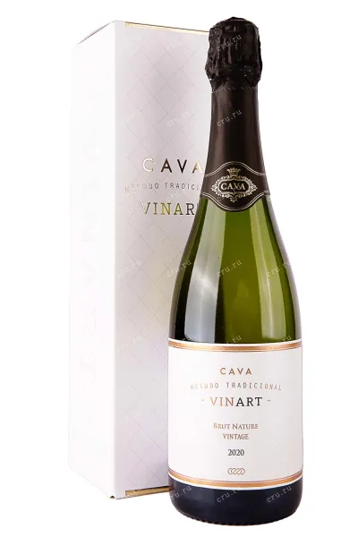 Игристое вино Cava Vinart Vintage in gift box 2021 0.75 л