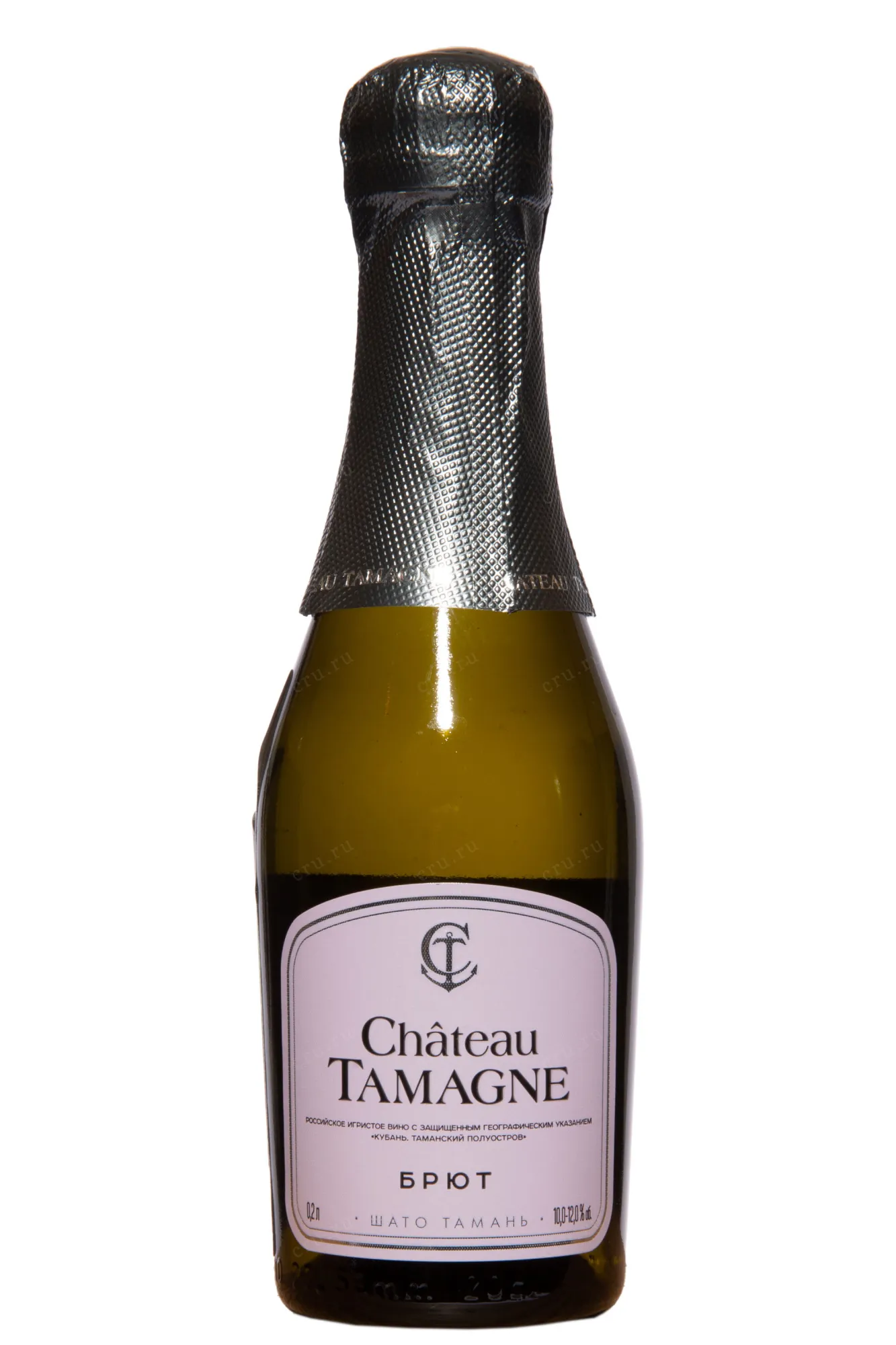 Фото — Игристое вино Шато Тамань белое брют 2022 0.2 л