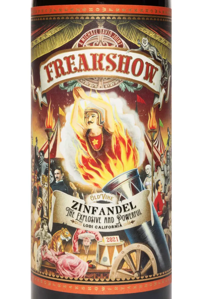 Этикетка Michael David Freakshow Zinfandel 2021 0.75 л