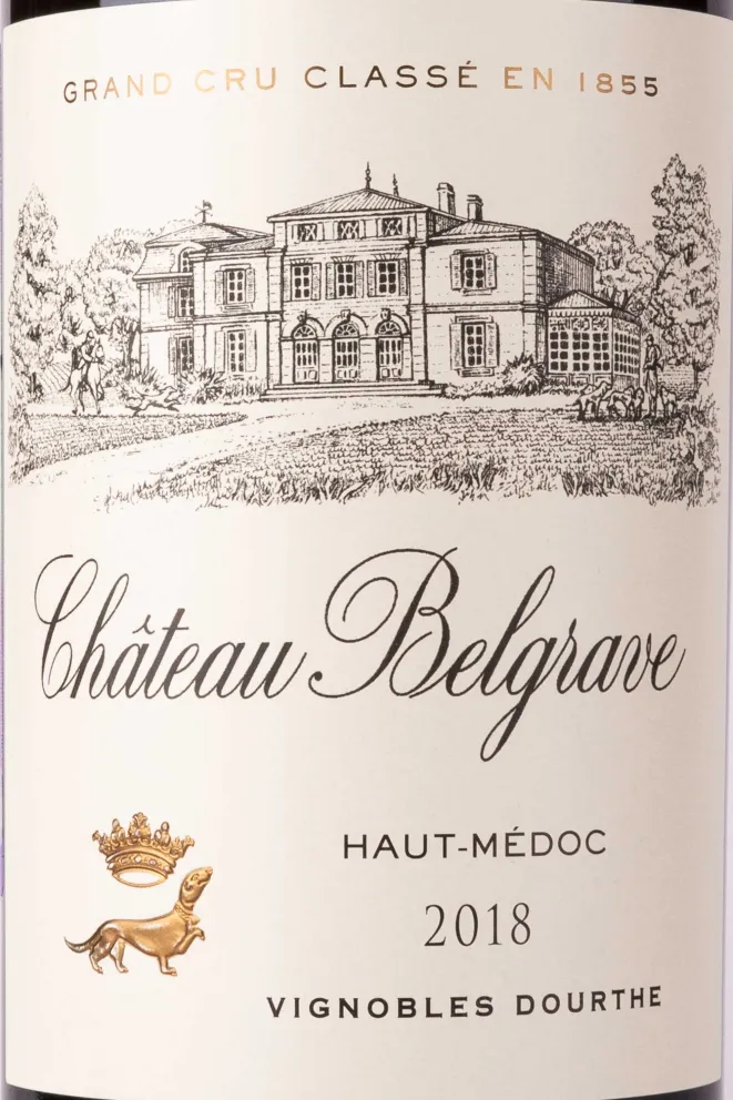 Этикетка Chateau Belgrave Grand Cru Classe 2018 0.75 л