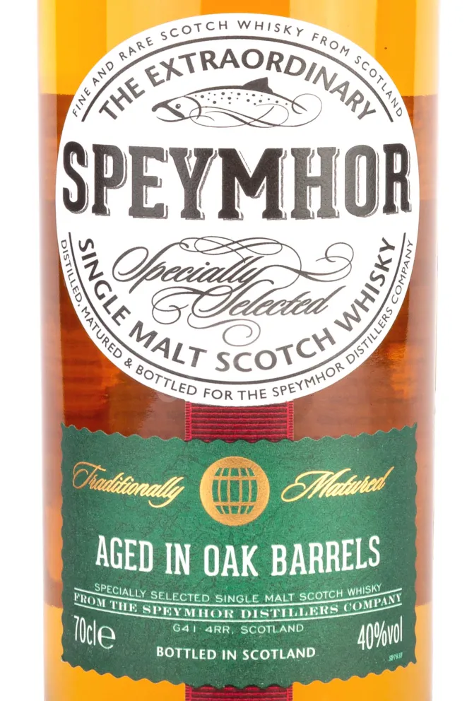 Этикетка Speymhor Single Malt 0.7 л