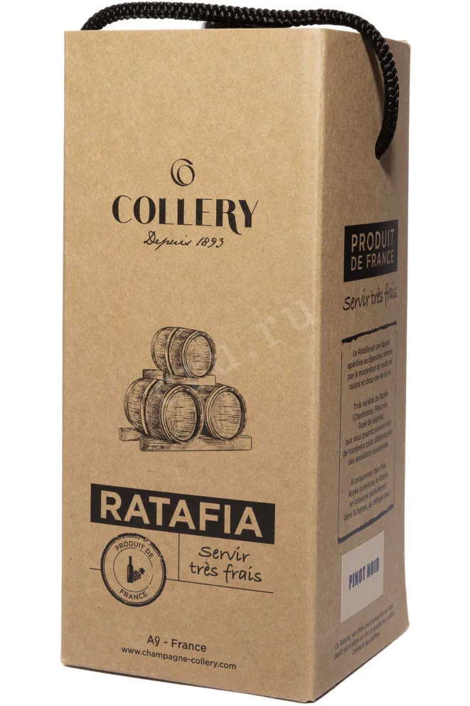 Подарочная коробка Collery Ratafia Pinot Noir a Ay in gift box 2022 0.5 л