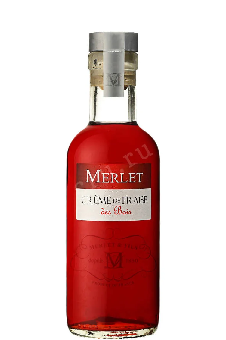 Фото — Ликер Merlet Creme de Fraise  0.2 л
