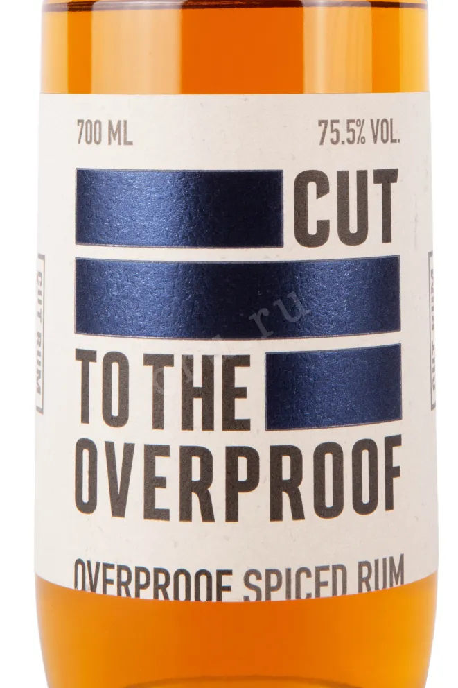 Этикетка рома Кат Ром Оверпруф 0.7