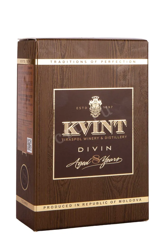Подарочная упаковка Divin Kvint КВВК 8 years in gift box 0.5 л