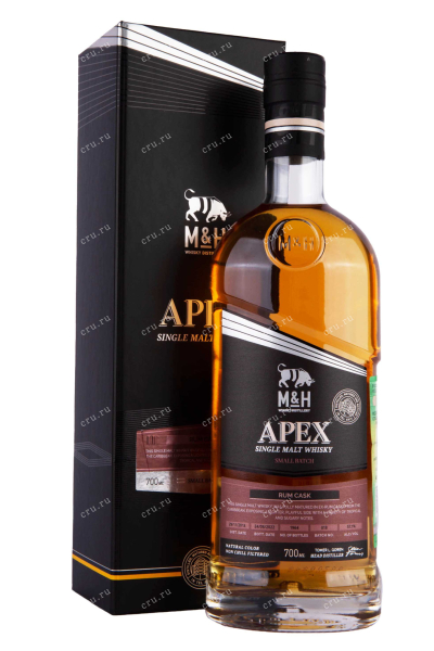Виски M&H Apex Rum Cask gift box  0.7 л