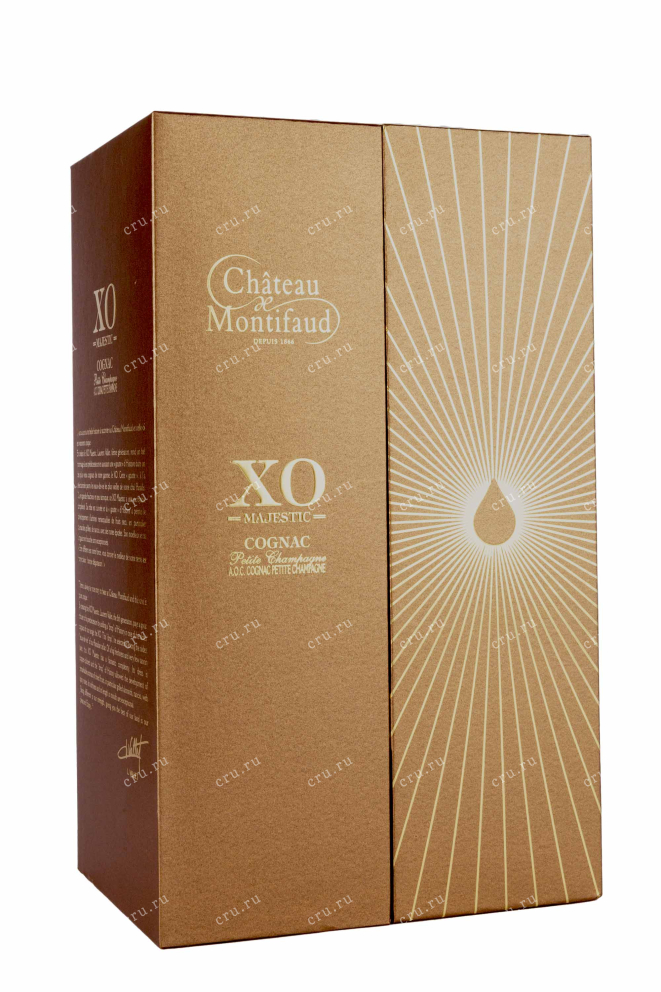 Подарочная коробка Chateau Montifaud Petit Champagne XO Majestic gift box 0.7 л