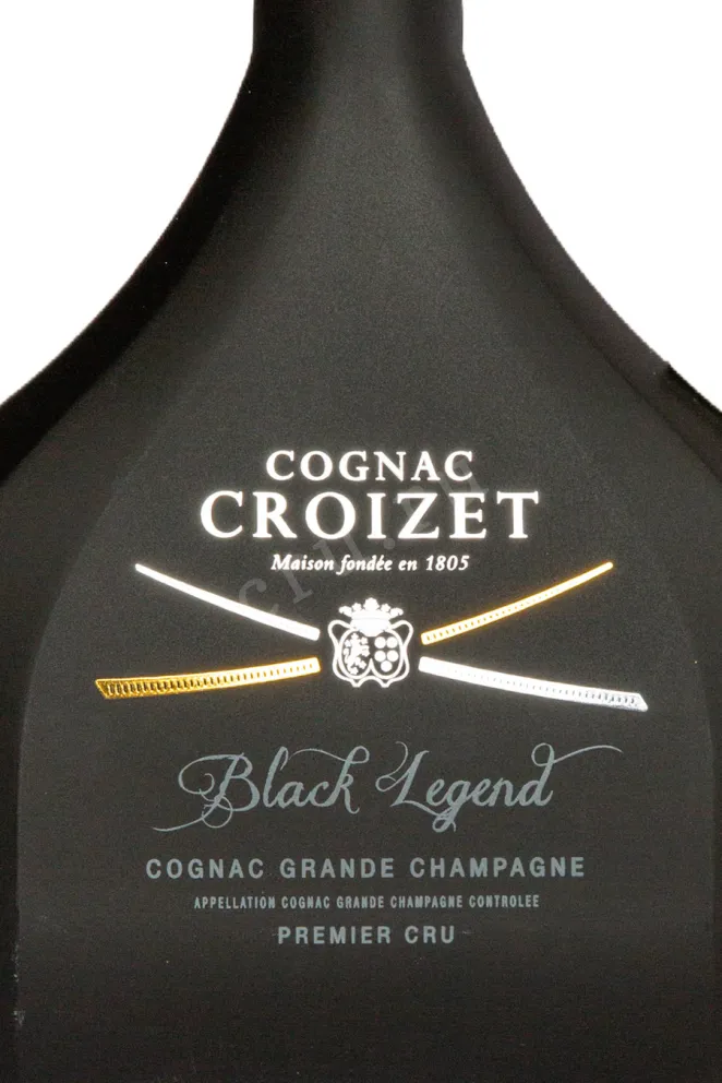 Этикетка Croizet Black Legend gift box 0.7 л