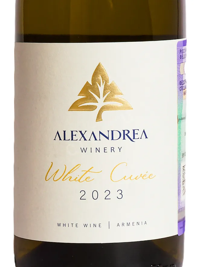 Этикетка Alexandrea White Cuvee 2023 0.75 л
