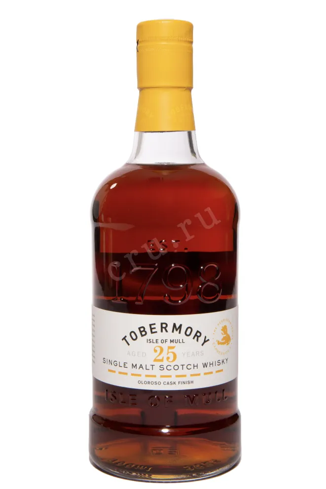 Бутылка Tobermory 25 years Single Malt Oloroso Cask Finish in gift box 0.7 л