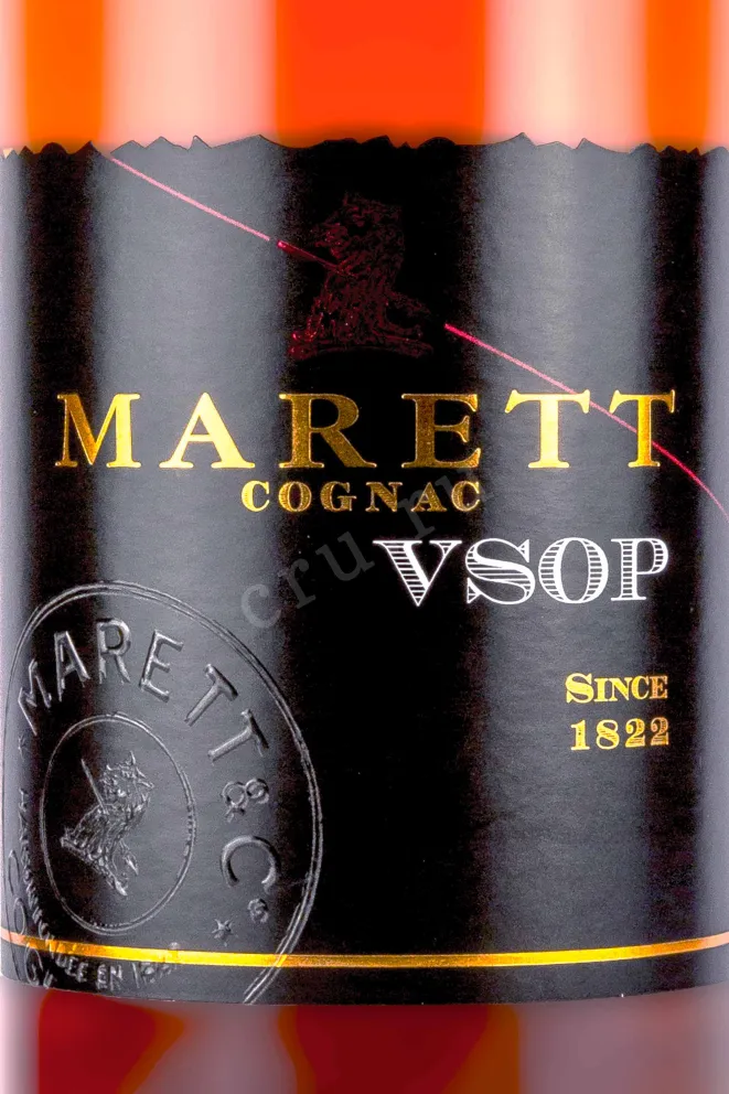 Этикетка Marett VSOP in gift box 0.7 л