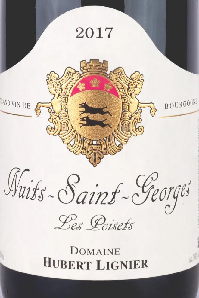 Этикетка Nuits-Saint-Georges Hubert Lignier Les Poisets 2017 0.75 л