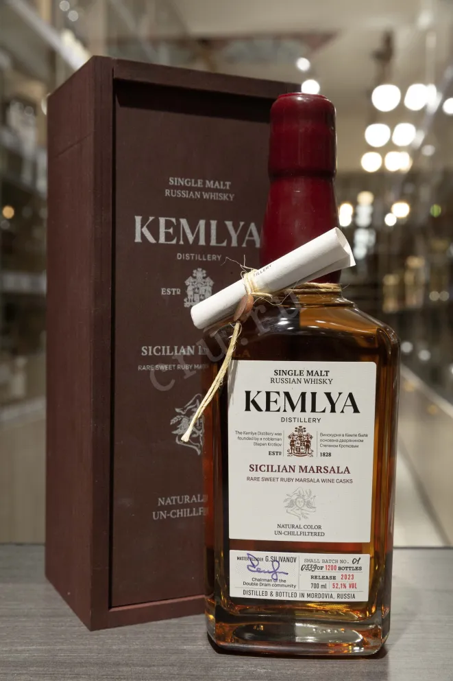 В магазине Крю Профи Kemlya Sicilian Marsala wooden box 0.7 л