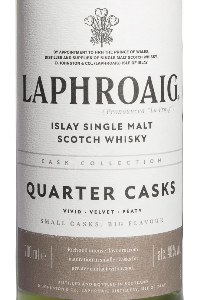 Этикетка Laphroaig Quarter Cask 0.7 л
