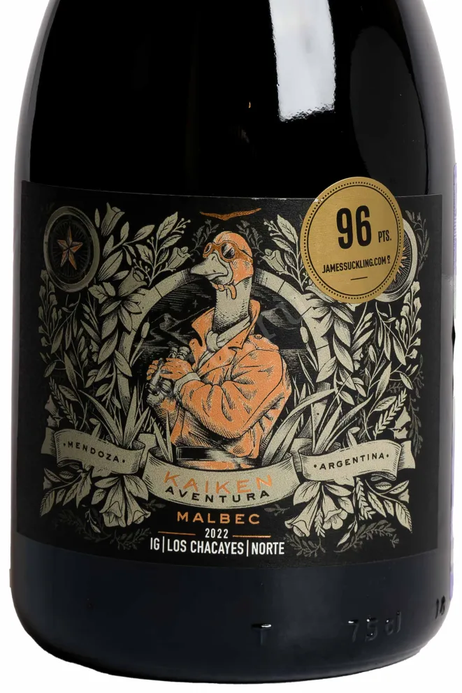 Этикетка Kaiken Aventura Malbec Los Chacayes Norte IG 2022 0.75 л