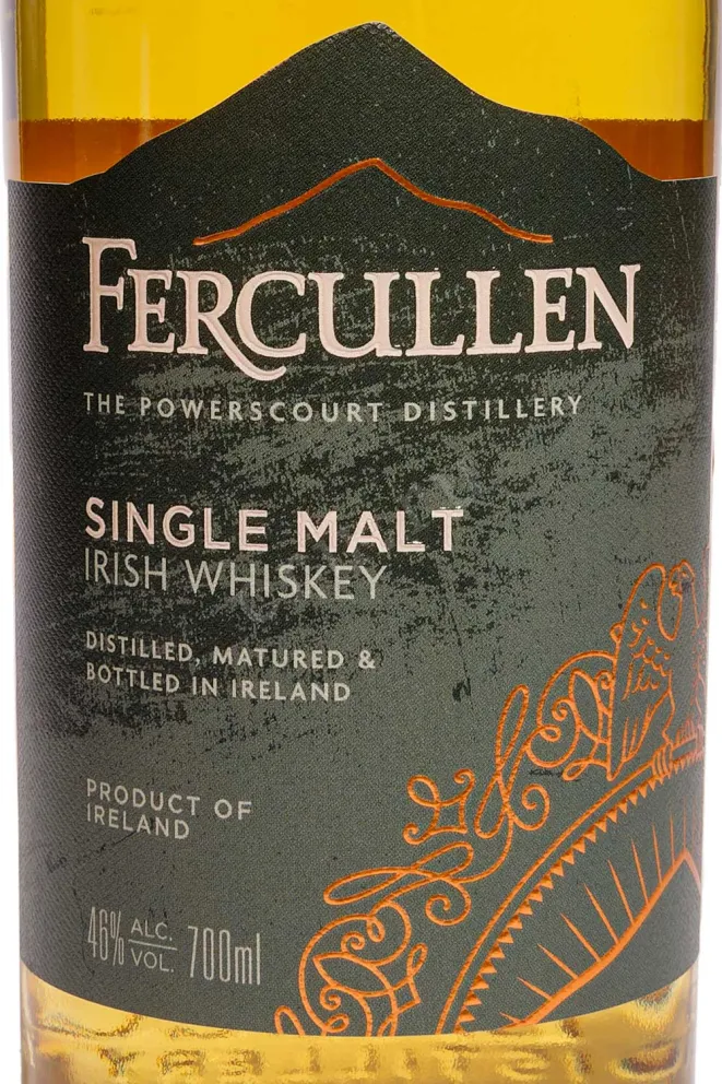 Этикетка Fercullen Single Malt in gift box 0.7 л