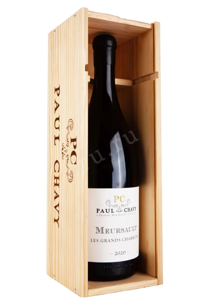 В деревянной коробке Paul Chavy Les Grands Charrons Meursault 2020 1.5 л