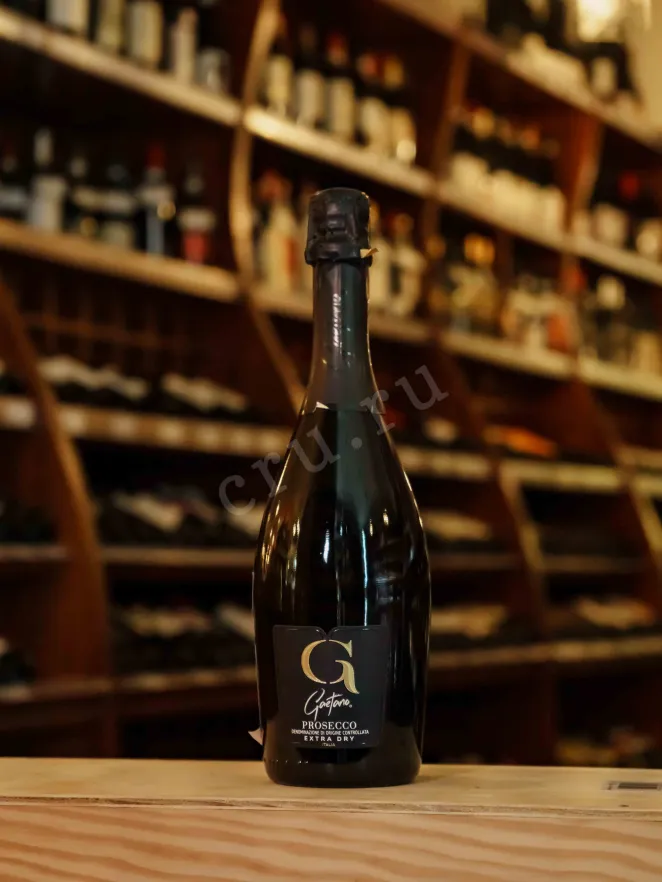 В магазине Крю Профи Gaetano Prosecco Extra Dry DOC in gift box with 1 glass 2024 0.75 л