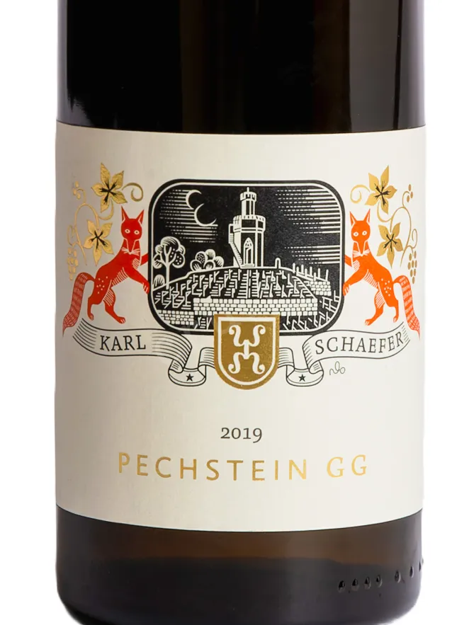 Этикетка Karl Schaefer Pechstein Riesling GG 2019 0.75 л