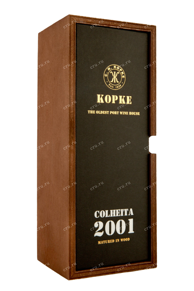 Деревянная коробка Kopke Colheita Porto 2001 0.75 л